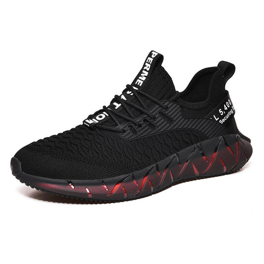 Zapatillas Deportivas Tejidas Volantes para Hombre Talla Grande