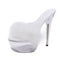 Tacones Altos con Plataforma Fina y Cristal Transparente