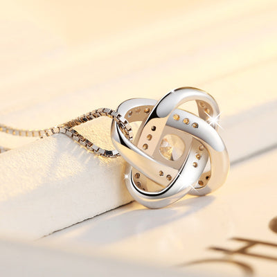 Collar de Plata 925 Corazón Infinito con Zirconias para Mujer - Image 36
