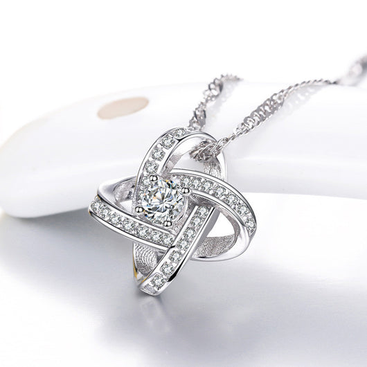 Collar de Plata 925 Corazón Infinito con Zirconias para Mujer - Image 34