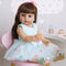 Muñeca Reborn Princesa de 55cm en Silicona Completa - Niña en Azul