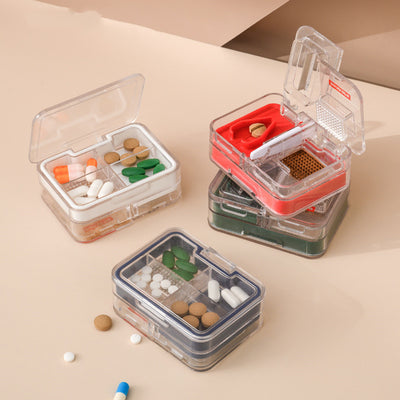 Organizador Portátil de Medicinas con Cortador de Pastillas - Image 3