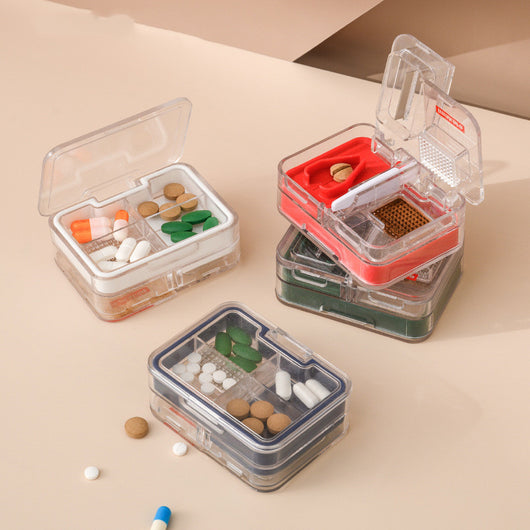 Organizador Portátil de Medicinas con Cortador de Pastillas - Image 3
