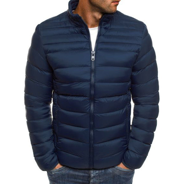 Abrigo de Algodón para Hombre Corte Clásico Minimalista