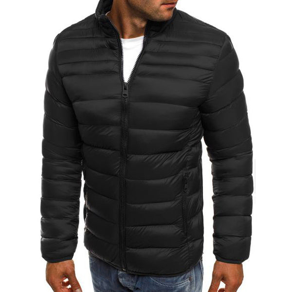 Abrigo de Algodón para Hombre Corte Clásico Minimalista