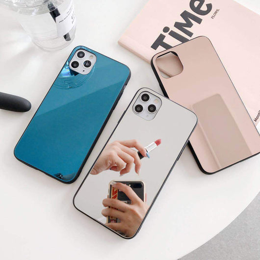 Funda para iPhone con Espejo Láser y Bordes Electrochapados - Image 3