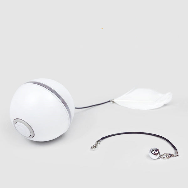 Pelota Interactiva LED con Láser para Gatos - Juguete Electrónico Rodante