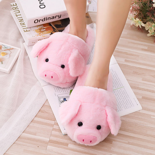 Pantuflas de Algodón Toot Pig para Mujer - Cómodas, Antideslizantes y Cálidas