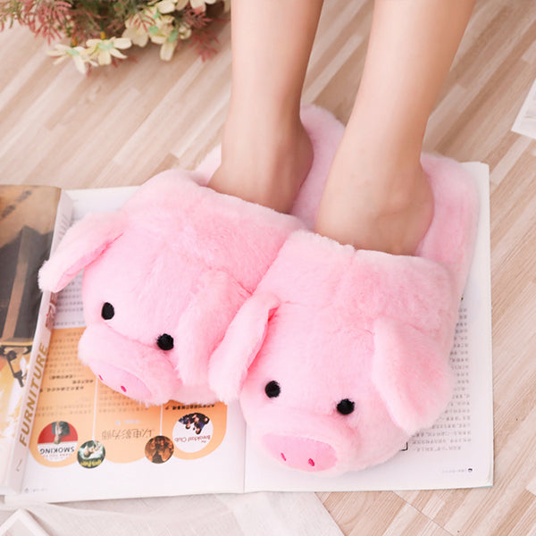 Pantuflas de Algodón Toot Pig para Mujer - Cómodas, Antideslizantes y Cálidas