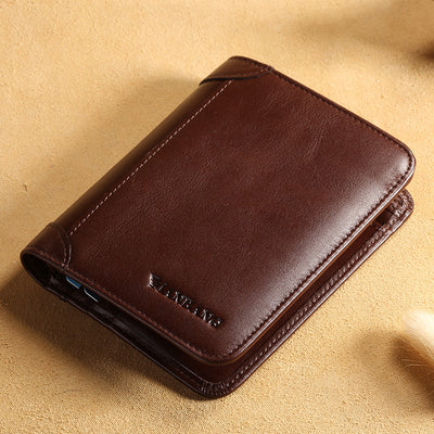 Billetera Corta para Hombre en Cuero Genuino con Clip - Tres Compartimentos - Image 8