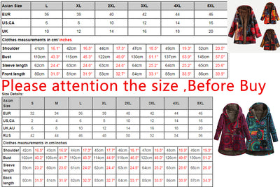 Chaqueta de Algodón Retro con Estampado Étnico Floral para Talla Grande - Image 8