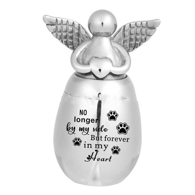 Urna Conmemorativa de Acero Inoxidable 40x30MM para Cenizas de Mascotas