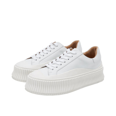 Zapatilla Blanca Deportiva con Plataforma Interna para Mujer - Image 3