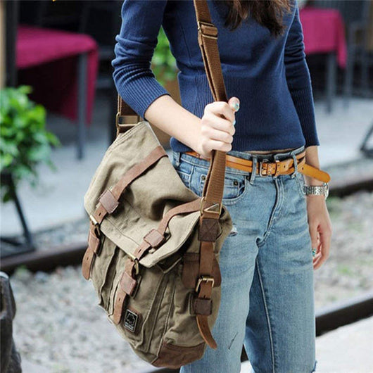 Bolsa de Lona para Hombre Estilo Europeo y Americano - Image 9