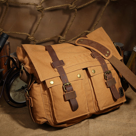Bolsa de Lona para Hombre Estilo Europeo y Americano - Image 5