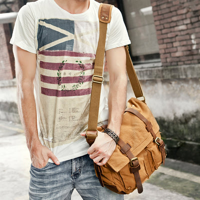 Bolsa de Lona para Hombre Estilo Europeo y Americano - Image 2