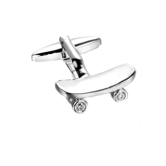 Gemelos 3D Skateboard Spot - Accesorios Metal Premium para Hombre