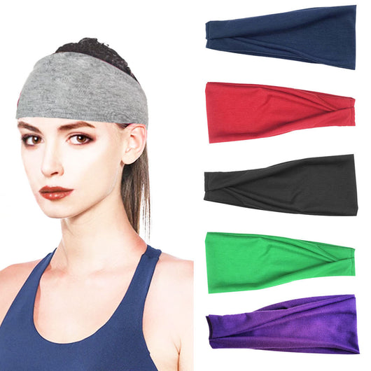 Diadema Ancha Deportiva de Algodón con Cordón Ajustable - Image 2