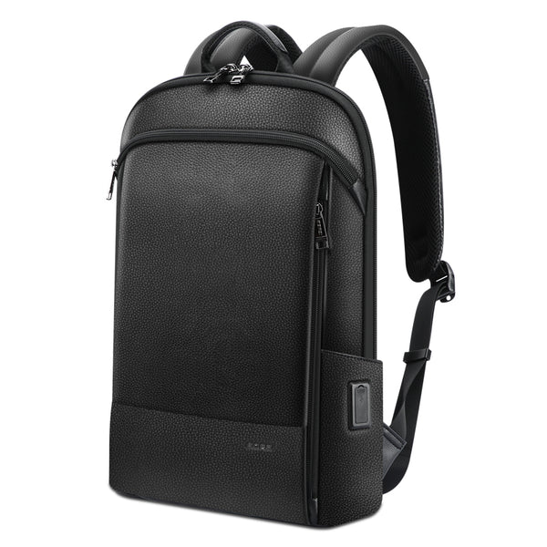 Mochila de Cuero Estratificado con Carga USB