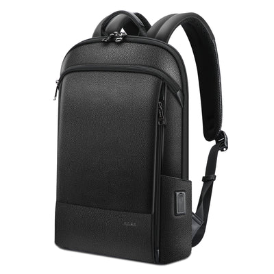 Mochila de Cuero Estratificado con Carga USB