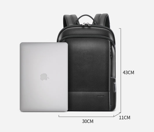 Mochila de Cuero Estratificado con Carga USB - Image 5