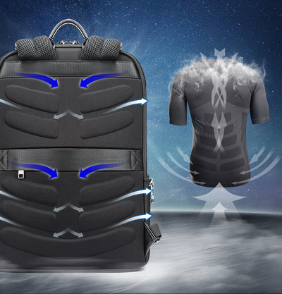 Mochila de Cuero Estratificado con Carga USB - Image 12