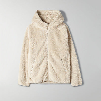 Sudadera con Capucha de Forro Polar de Color Sólido - Image 10