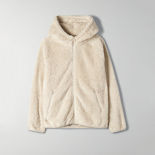 Sudadera con Capucha de Forro Polar de Color Sólido - Image 10