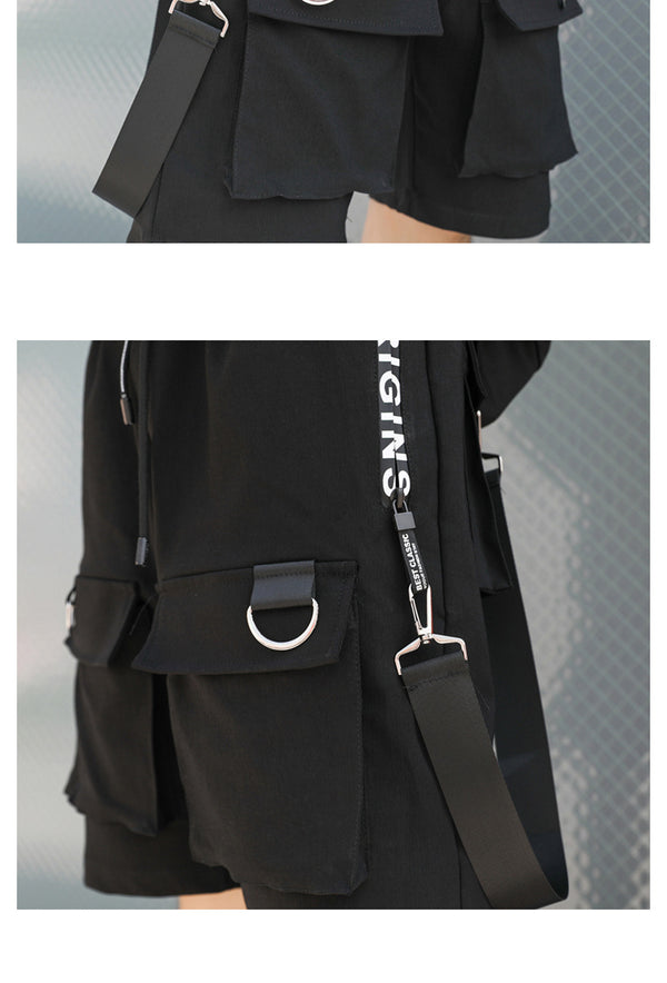 Pantalón Cargo Hip-hop Suelto Multibolsillos - Estilo Urbano Casual