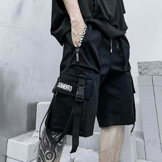Pantalón Cargo Hip-hop Suelto Multibolsillos - Estilo Urbano Casual