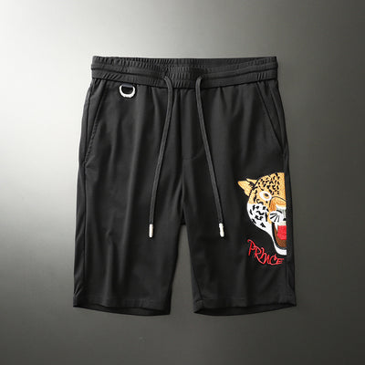 Pantalones Capri Hombre Ice Silk Bordados - Comodidad Fresca para Verano - Image 3