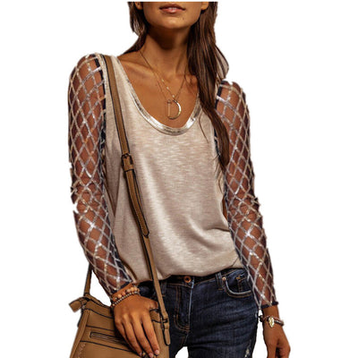 Blusa Suelta de Manga Larga Color Sólido - Estilo Urbano Casual - Image 5