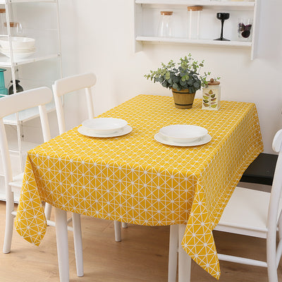 Mantel Rectangular con Patrón de Celosía Impermeable para Restaurante - Image 9