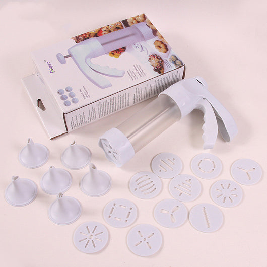 Pistola Decoradora de Galletas con 12 Boquillas y 6 Accesorios de Crema - Image 6