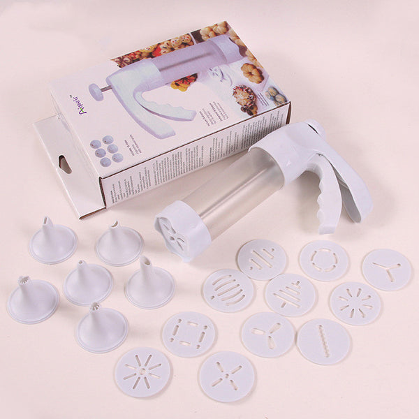 Pistola Decoradora de Galletas con 12 Boquillas y 6 Accesorios de Crema - Image 5