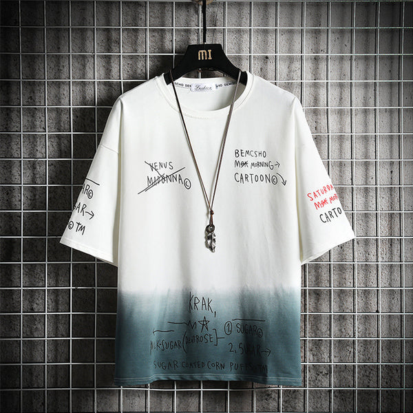Camisa Básica Suelta de Manga Corta para Hombre - Versátil y Cómoda