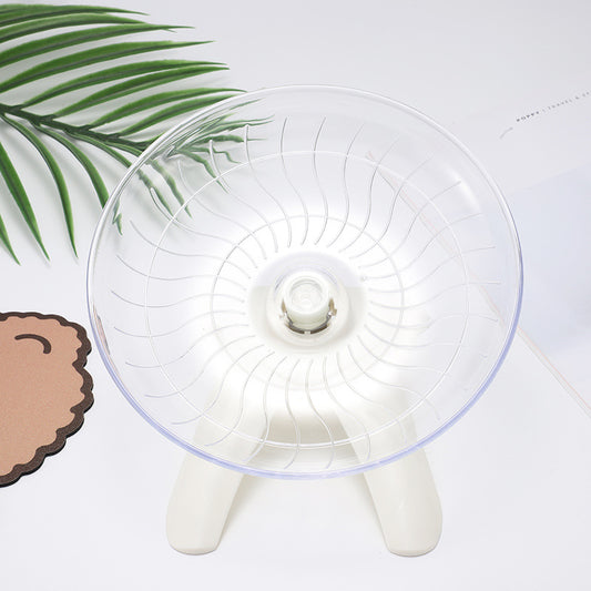 Rueda Silenciosa para Hámster y Animales Pequeños - Disco Volador Dorado - Image 2