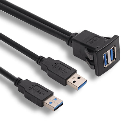 Cable USB 3.0 Dual Puerto Resistente al Agua para Auto - Image 10