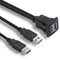 Cable USB 3.0 Dual Puerto Resistente al Agua para Auto