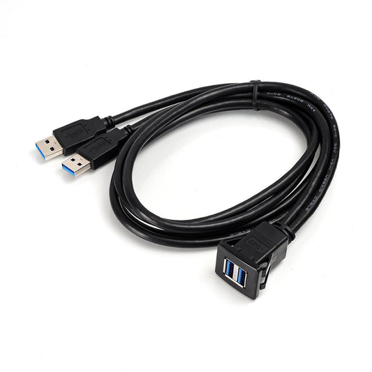 Cable USB 3.0 Dual Puerto Resistente al Agua para Auto - Image 2