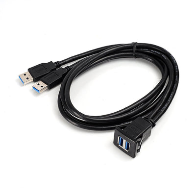 Cable USB 3.0 Dual Puerto Resistente al Agua para Auto - Image 2