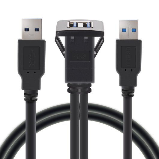 Cable USB 3.0 Dual Puerto Resistente al Agua para Auto - Image 4