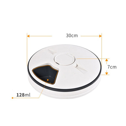 Comedero Automático para Mascotas con 6 Compartimentos, Temporizador y Grabadora de Voz - Image 15