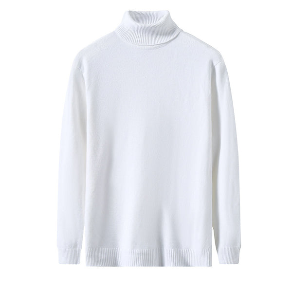 Suéter Cuello Alto Liso Ajustado - Blusa Casual Versátil