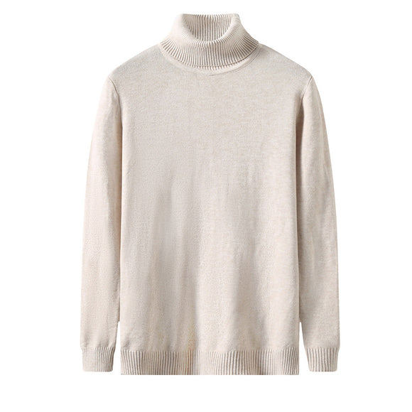 Suéter Cuello Alto Liso Ajustado - Blusa Casual Versátil