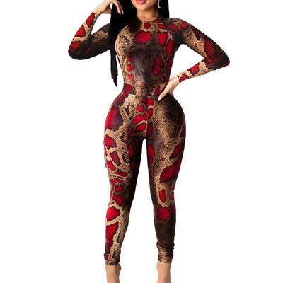 Conjunto de Dos Piezas con Estampado de Serpiente y Mangas Largas - Image 11