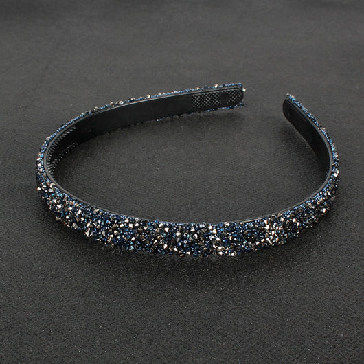 Diadema Semicircular Retro con Diamantes de Colores - Image 3