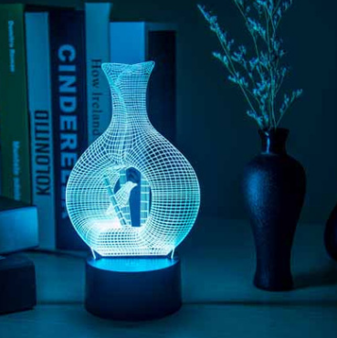 Lámpara LED 3D con Diseño Creativo para Iluminación Nocturna - Image 3