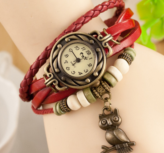 Reloj Pulsera Búho Estilo Coreano para Mujer - Image 15
