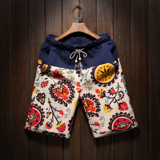 Pantalones Cinco Bolsillos con Bordado Floral Hawaiano - Image 9
